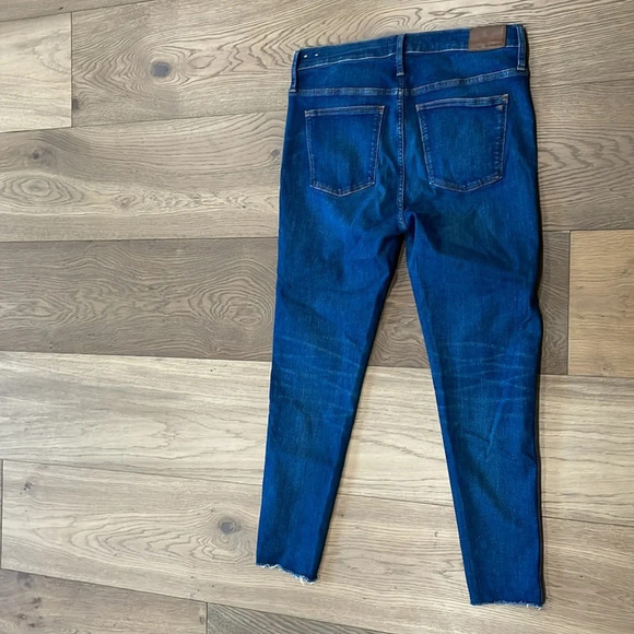 Madewell 9" Mid-Rise Skinny Jeans Raw-Hem Size 32 - Picture 11 of 14